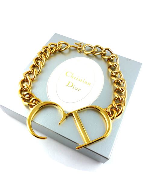 fake dior monogram necklace|christian dior vintage jewellery.